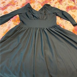 2X STARLET SWING DRESS IN HUNTER GREEN - VIXEN BY MICHELINE PITT
